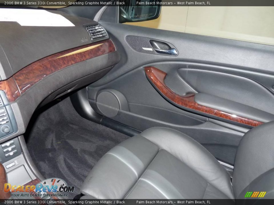 2006 BMW 3 Series 330i Convertible Sparkling Graphite Metallic / Black Photo #27