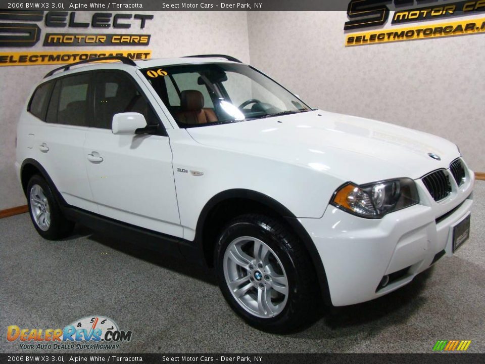 2006 BMW X3 3.0i Alpine White / Terracotta Photo #3