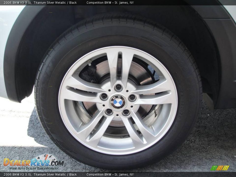 2006 BMW X3 3.0i Titanium Silver Metallic / Black Photo #7