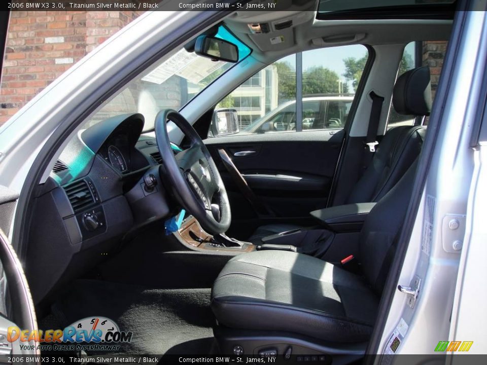 2006 BMW X3 3.0i Titanium Silver Metallic / Black Photo #10