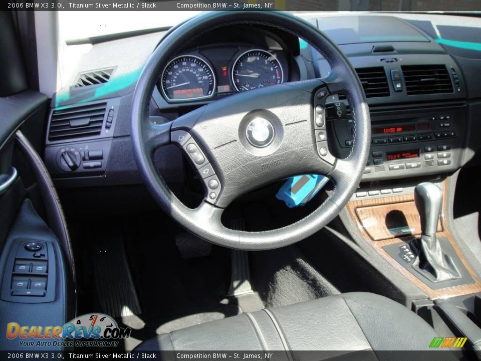 2006 BMW X3 3.0i Titanium Silver Metallic / Black Photo #11