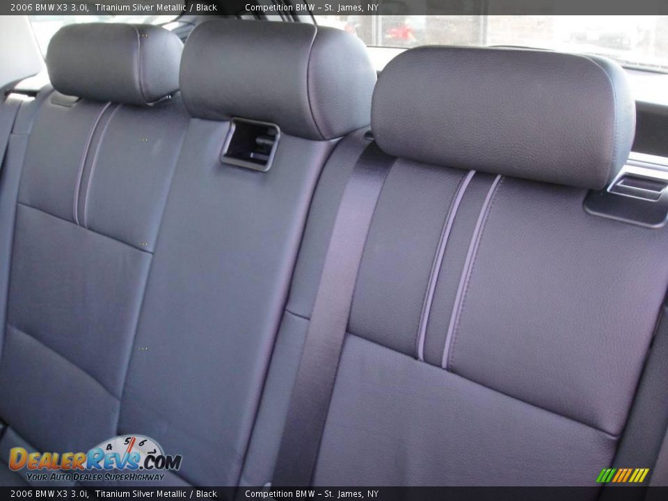 2006 BMW X3 3.0i Titanium Silver Metallic / Black Photo #12