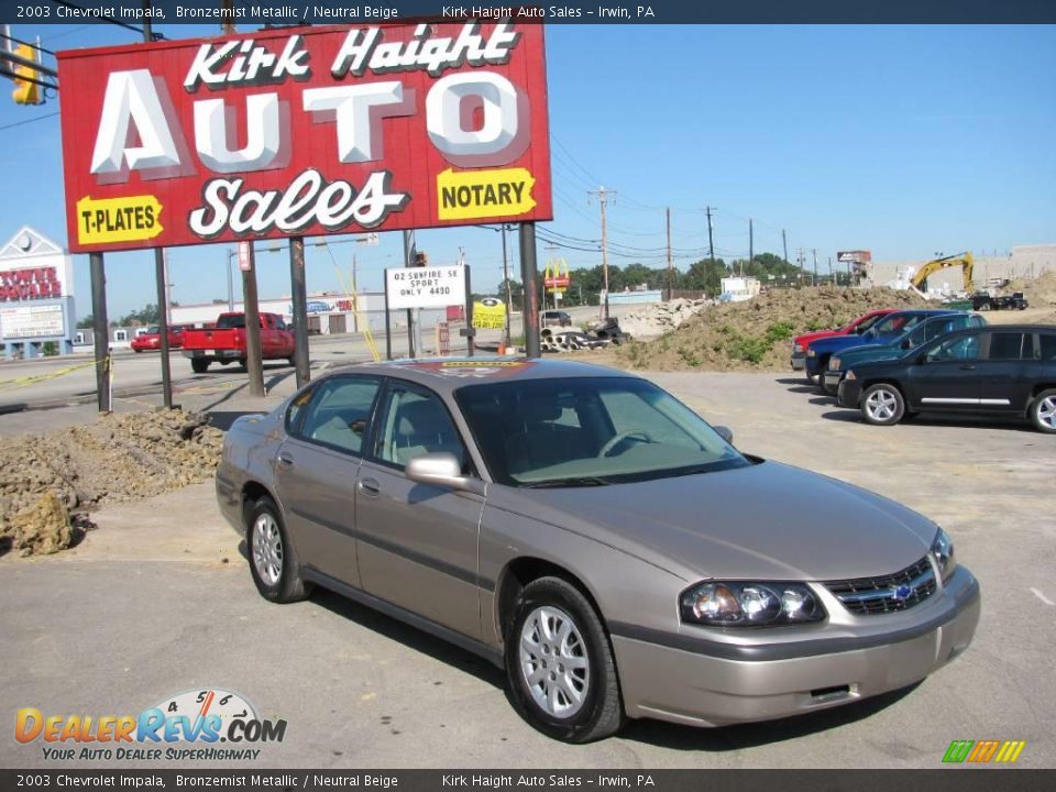 2003 Chevrolet Impala Bronzemist Metallic / Neutral Beige Photo #1