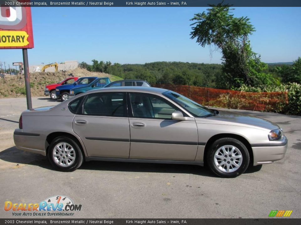 2003 Chevrolet Impala Bronzemist Metallic / Neutral Beige Photo #2