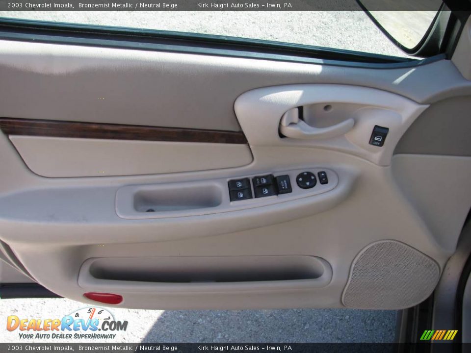 2003 Chevrolet Impala Bronzemist Metallic / Neutral Beige Photo #6