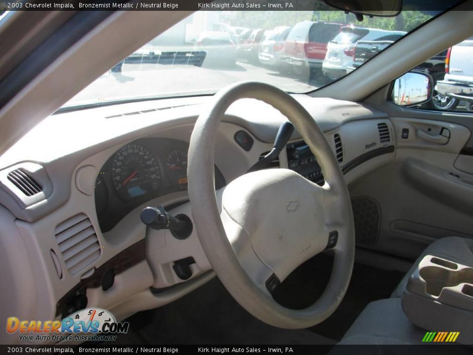 2003 Chevrolet Impala Bronzemist Metallic / Neutral Beige Photo #7