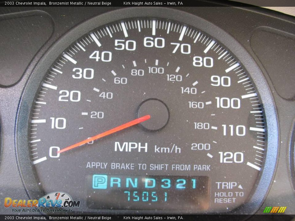 2003 Chevrolet Impala Bronzemist Metallic / Neutral Beige Photo #9