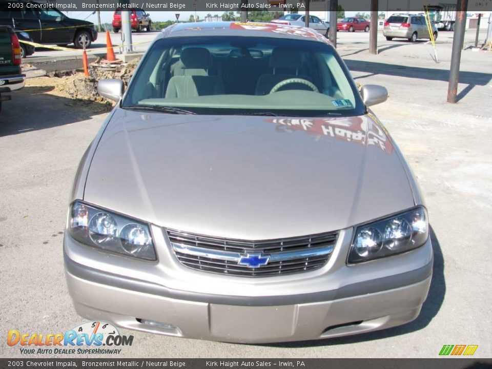 2003 Chevrolet Impala Bronzemist Metallic / Neutral Beige Photo #14