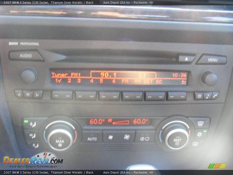 2007 BMW 3 Series 328i Sedan Titanium Silver Metallic / Black Photo #12