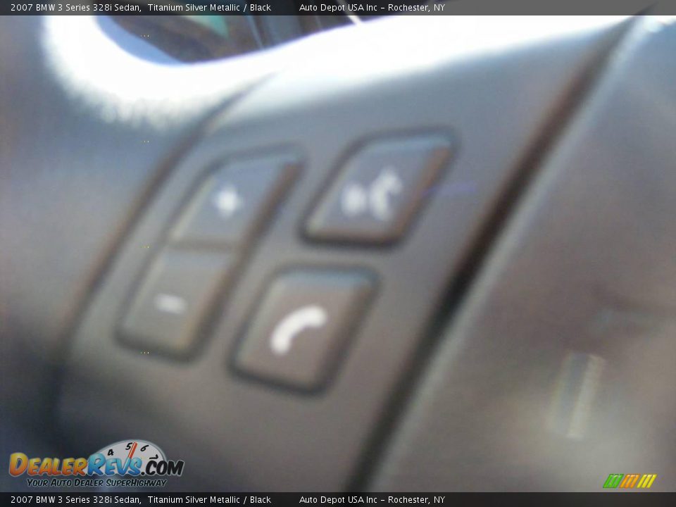 2007 BMW 3 Series 328i Sedan Titanium Silver Metallic / Black Photo #15