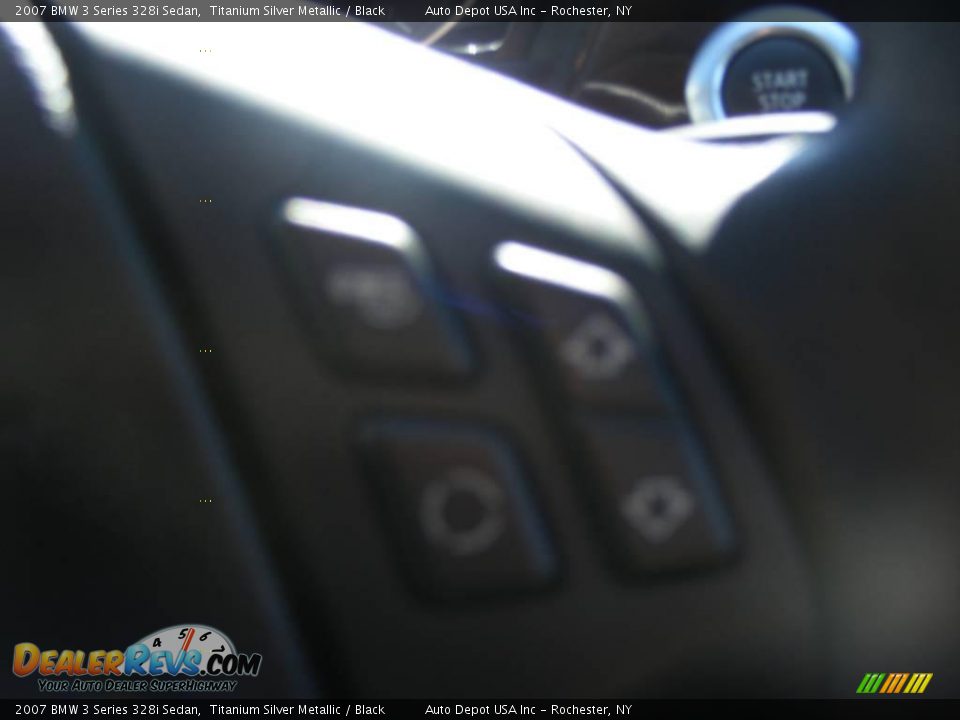 2007 BMW 3 Series 328i Sedan Titanium Silver Metallic / Black Photo #16