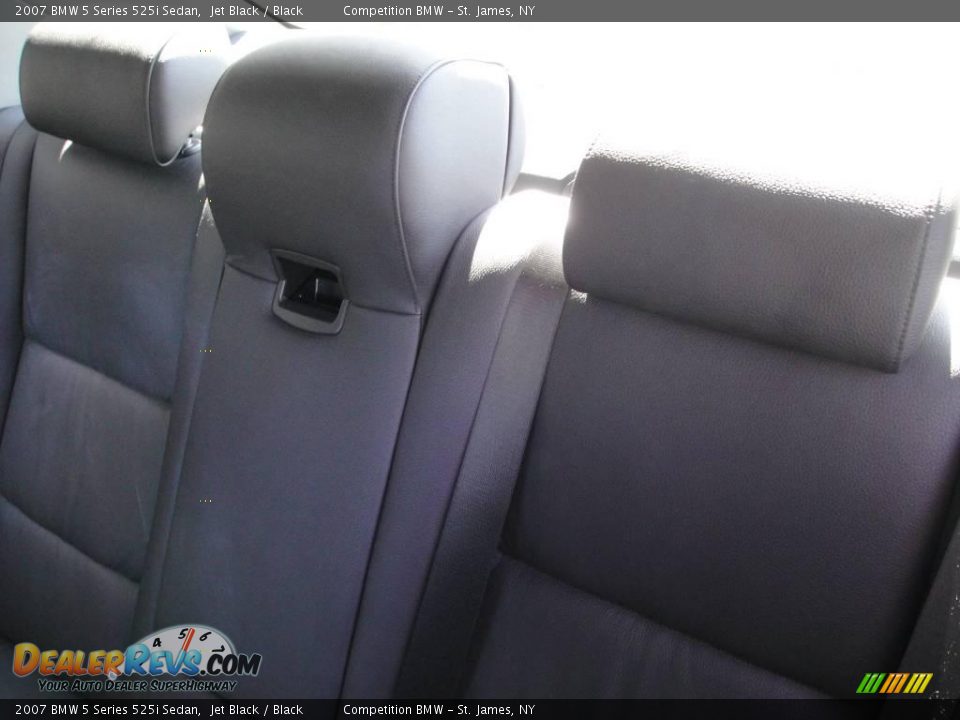 2007 BMW 5 Series 525i Sedan Jet Black / Black Photo #12