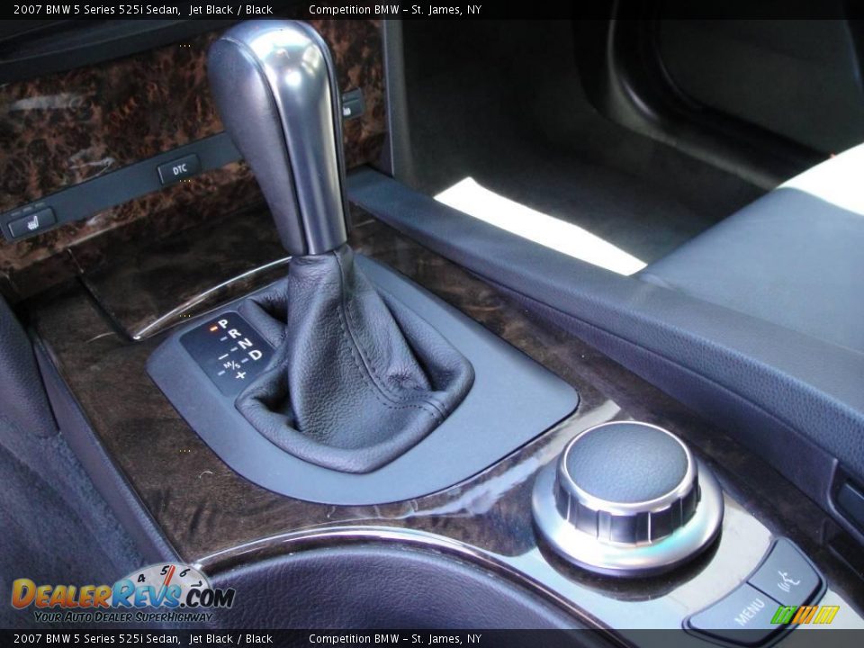 2007 BMW 5 Series 525i Sedan Jet Black / Black Photo #14