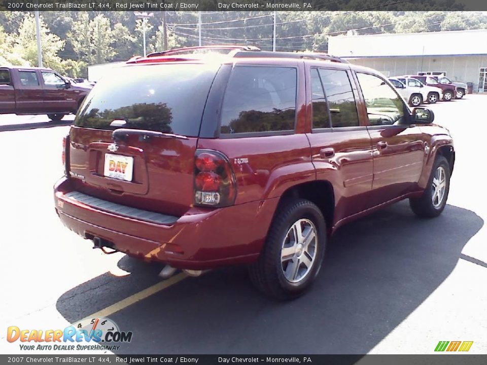 2007 Chevrolet TrailBlazer LT 4x4 Red Jewel Tint Coat / Ebony Photo #3