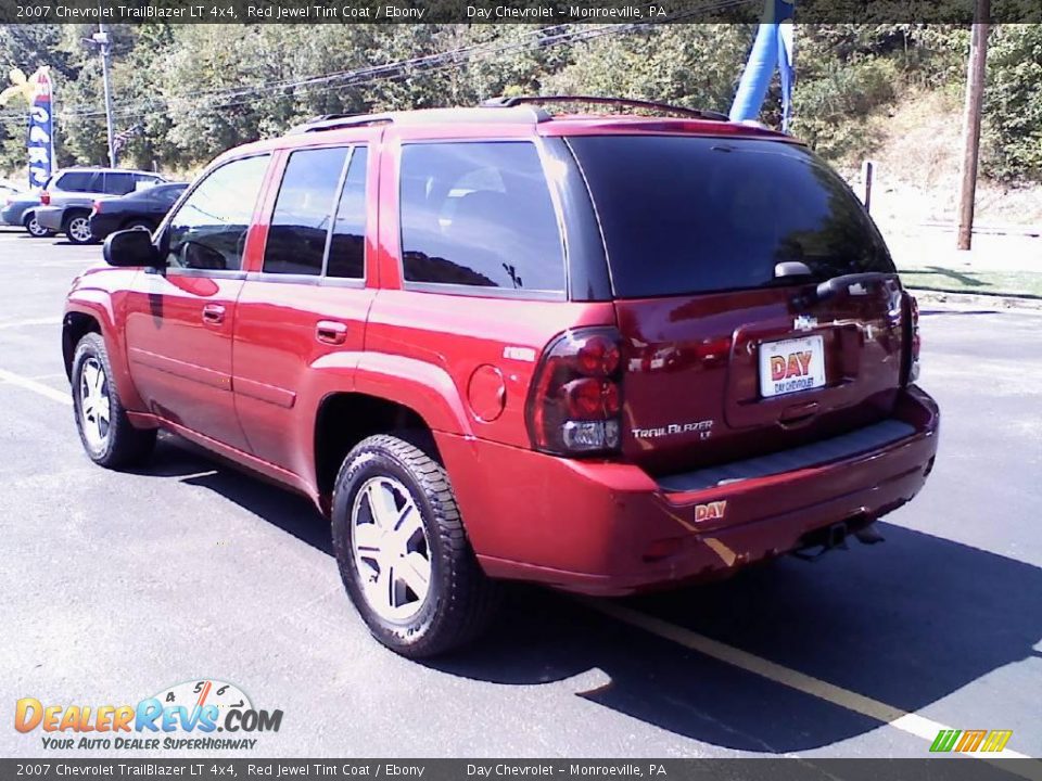 2007 Chevrolet TrailBlazer LT 4x4 Red Jewel Tint Coat / Ebony Photo #4