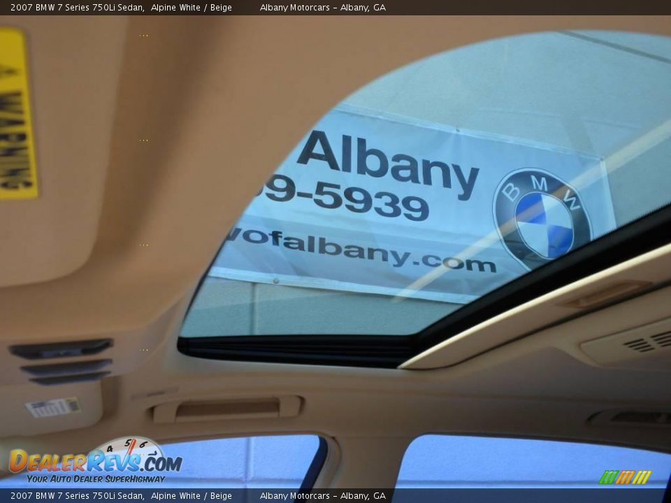 2007 BMW 7 Series 750Li Sedan Alpine White / Beige Photo #8