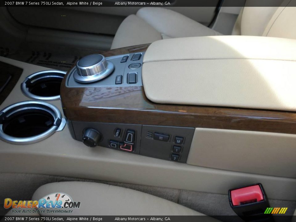 2007 BMW 7 Series 750Li Sedan Alpine White / Beige Photo #11