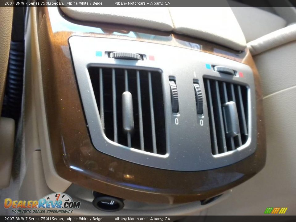 2007 BMW 7 Series 750Li Sedan Alpine White / Beige Photo #13