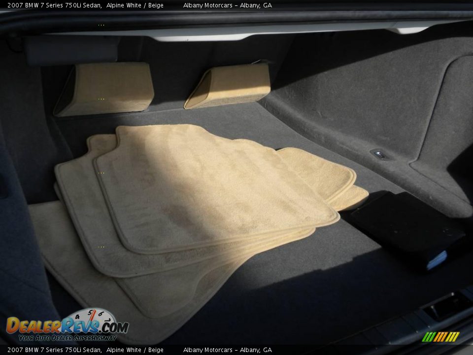 2007 BMW 7 Series 750Li Sedan Alpine White / Beige Photo #19