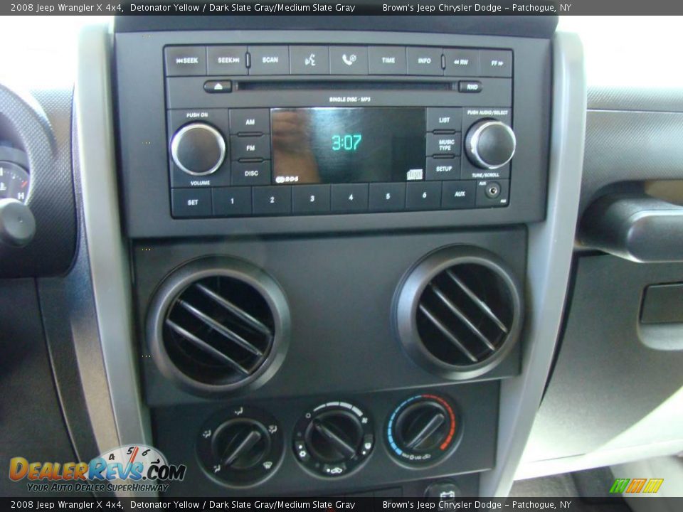 2008 Jeep Wrangler X 4x4 Detonator Yellow / Dark Slate Gray/Medium Slate Gray Photo #12