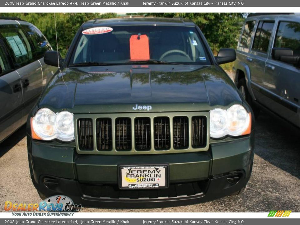 2008 Jeep Grand Cherokee Laredo 4x4 Jeep Green Metallic / Khaki Photo #2