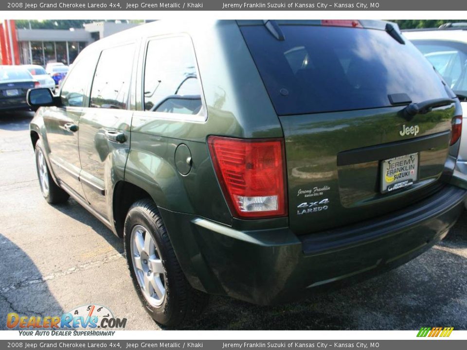 2008 Jeep Grand Cherokee Laredo 4x4 Jeep Green Metallic / Khaki Photo #4