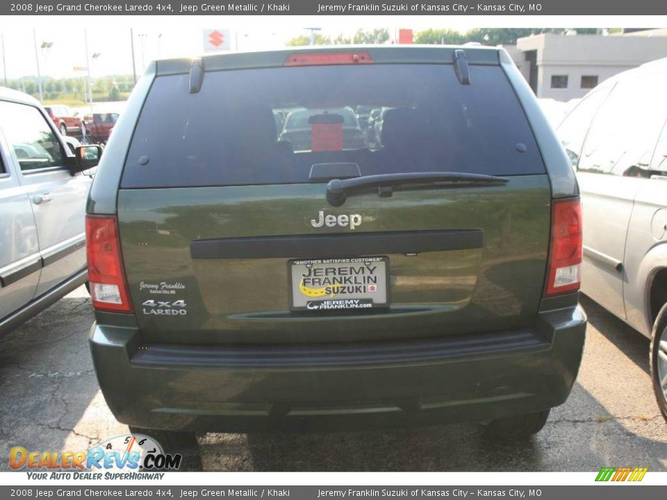 2008 Jeep Grand Cherokee Laredo 4x4 Jeep Green Metallic / Khaki Photo #5