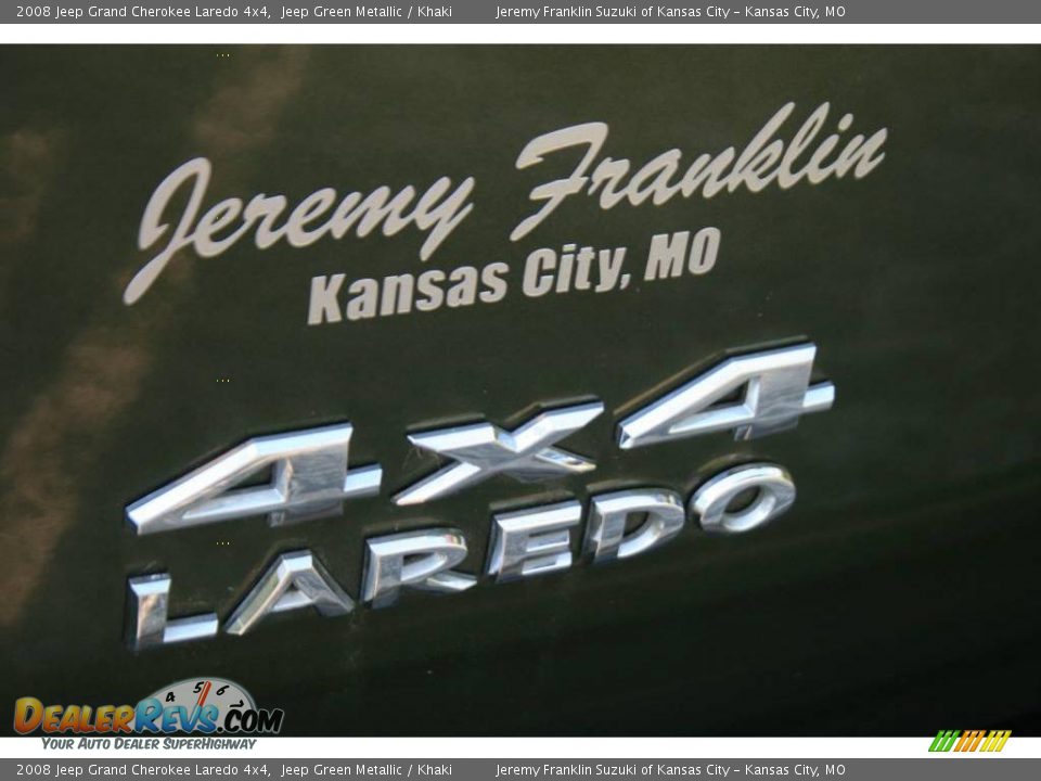 2008 Jeep Grand Cherokee Laredo 4x4 Jeep Green Metallic / Khaki Photo #6