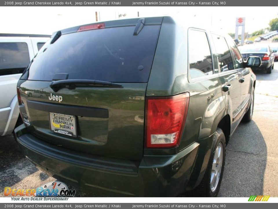 2008 Jeep Grand Cherokee Laredo 4x4 Jeep Green Metallic / Khaki Photo #7