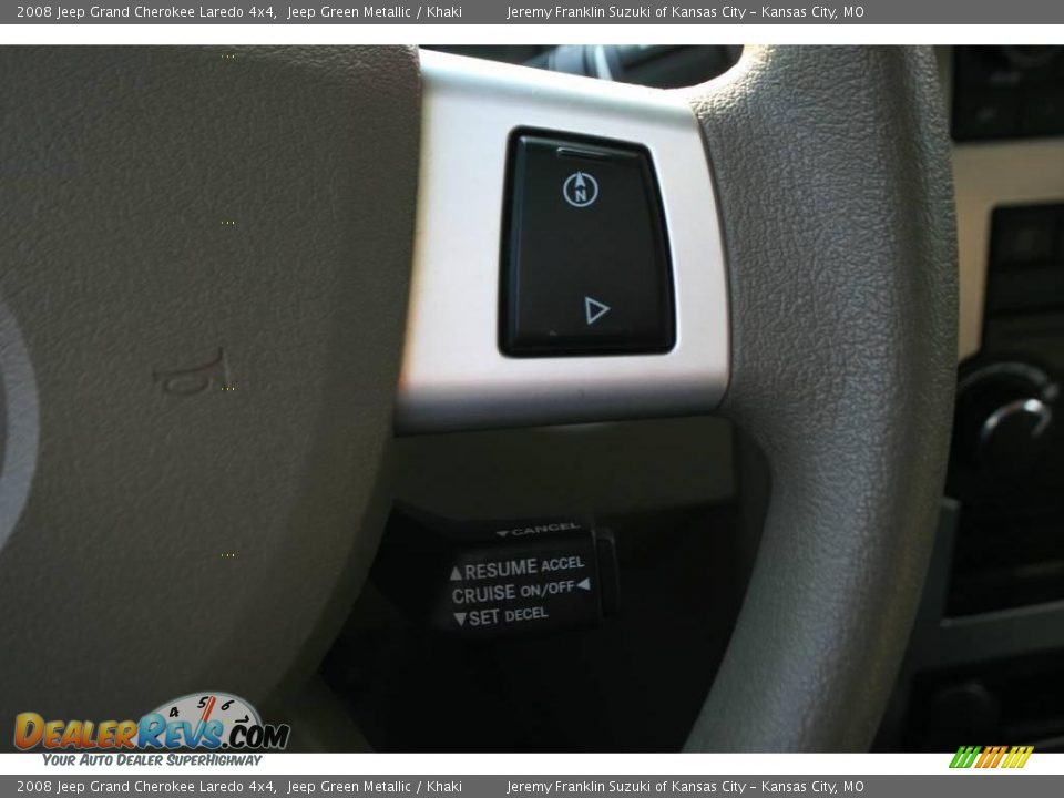 2008 Jeep Grand Cherokee Laredo 4x4 Jeep Green Metallic / Khaki Photo #13