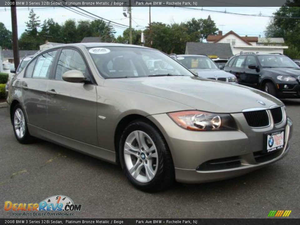 2008 BMW 3 Series 328i Sedan Platinum Bronze Metallic / Beige Photo #2