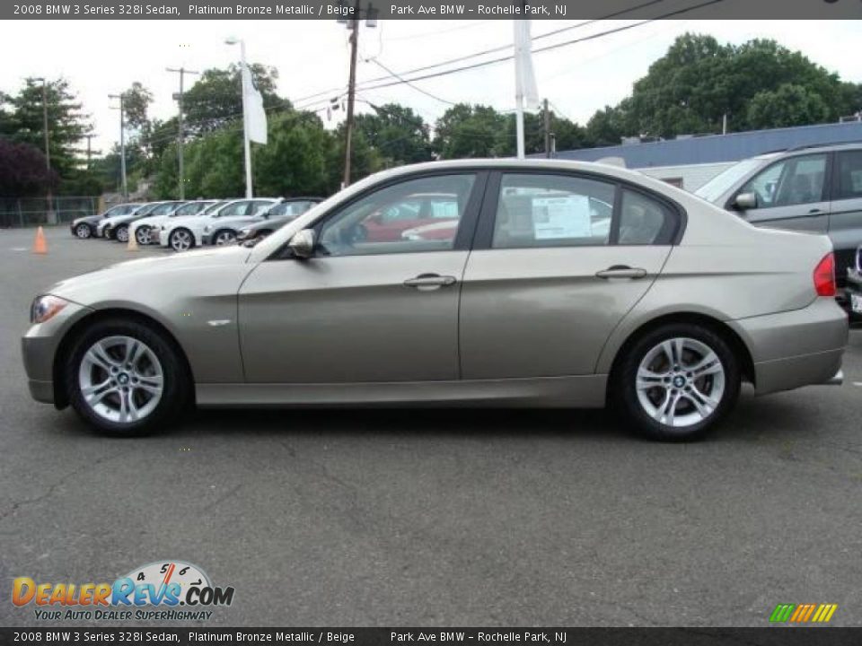 2008 BMW 3 Series 328i Sedan Platinum Bronze Metallic / Beige Photo #5