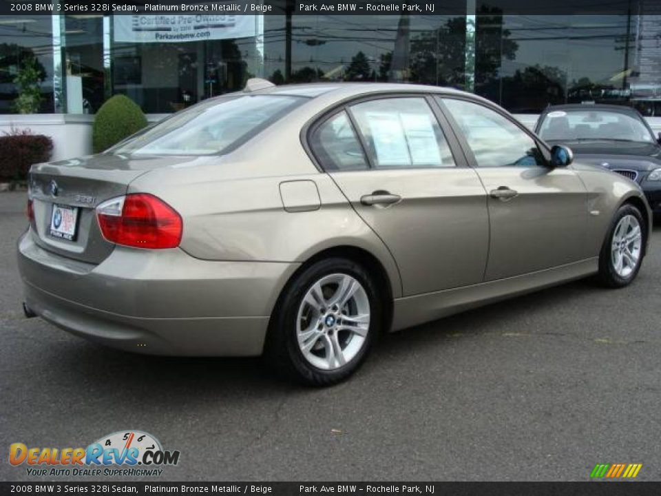 2008 BMW 3 Series 328i Sedan Platinum Bronze Metallic / Beige Photo #8