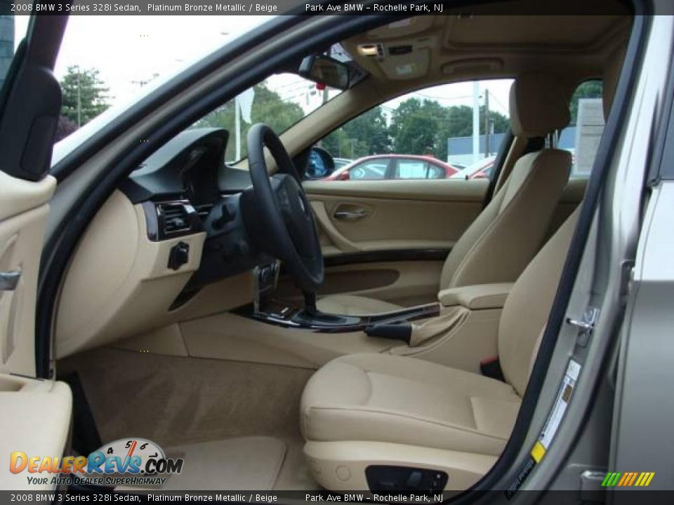 2008 BMW 3 Series 328i Sedan Platinum Bronze Metallic / Beige Photo #10