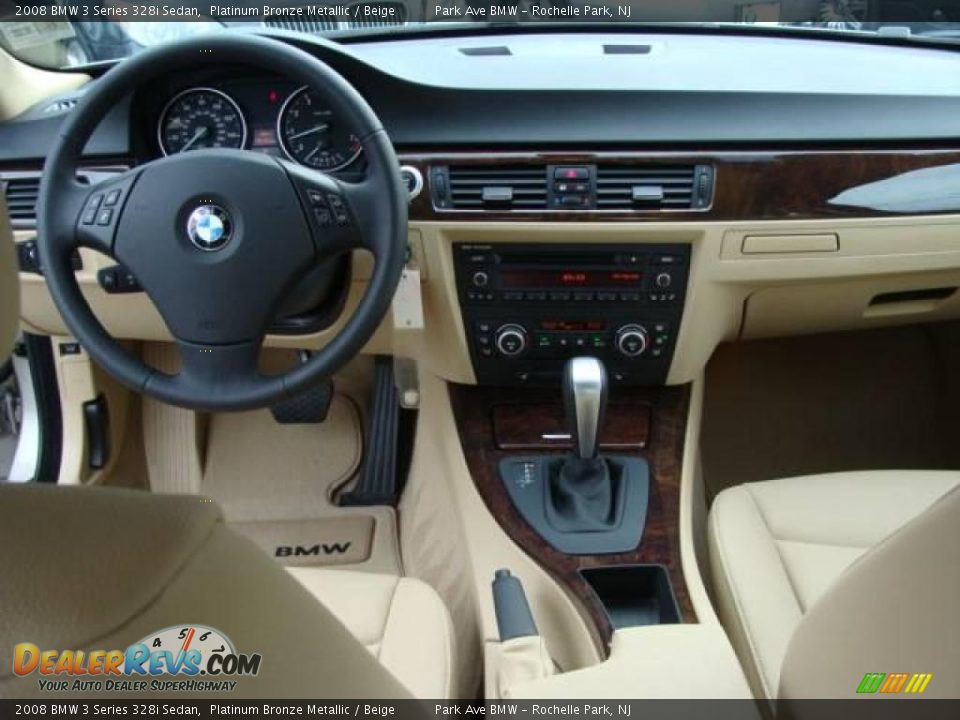 2008 BMW 3 Series 328i Sedan Platinum Bronze Metallic / Beige Photo #12