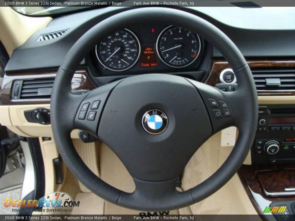 2008 BMW 3 Series 328i Sedan Platinum Bronze Metallic / Beige Photo #13