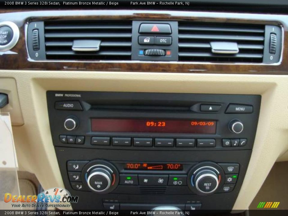 2008 BMW 3 Series 328i Sedan Platinum Bronze Metallic / Beige Photo #15