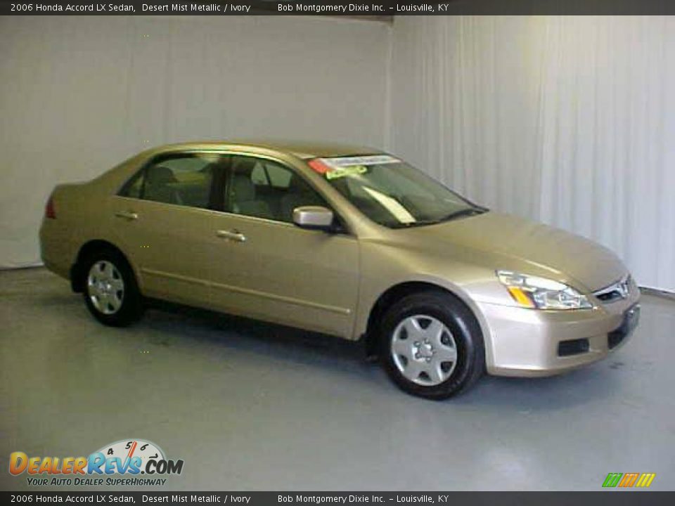 2006 Honda Accord LX Sedan Desert Mist Metallic / Ivory Photo #1