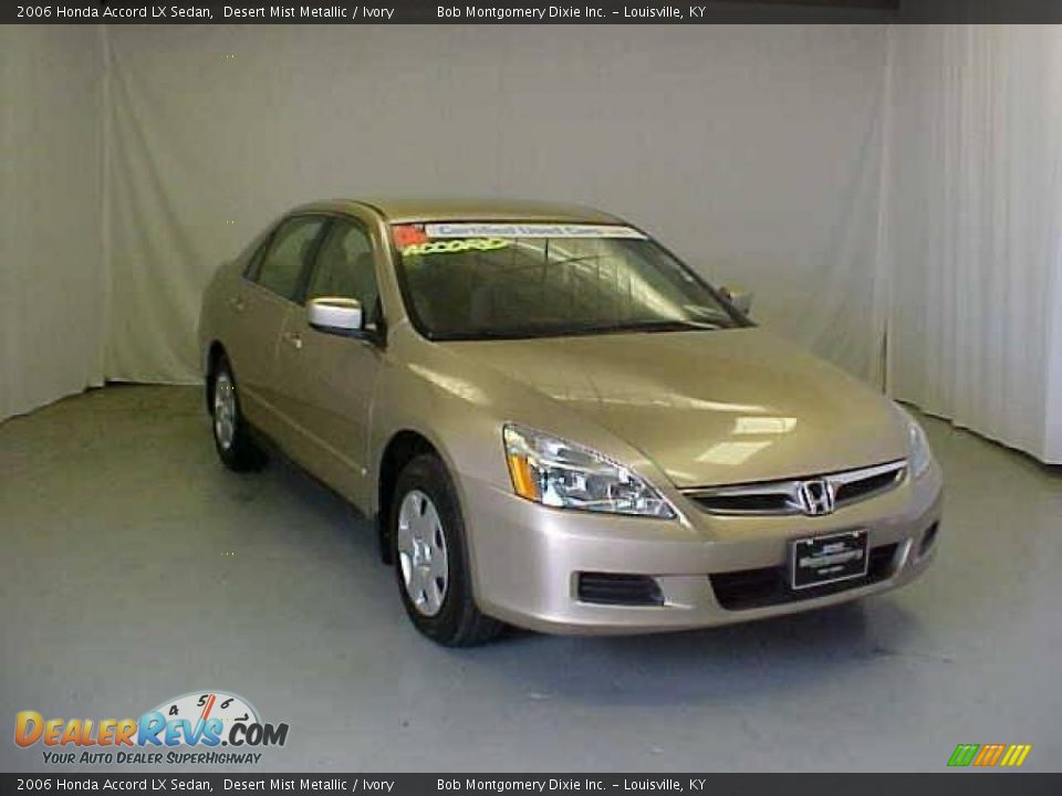 2006 Honda Accord LX Sedan Desert Mist Metallic / Ivory Photo #3