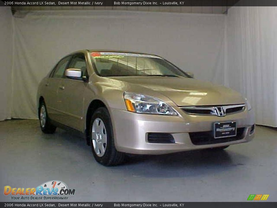 2006 Honda Accord LX Sedan Desert Mist Metallic / Ivory Photo #4