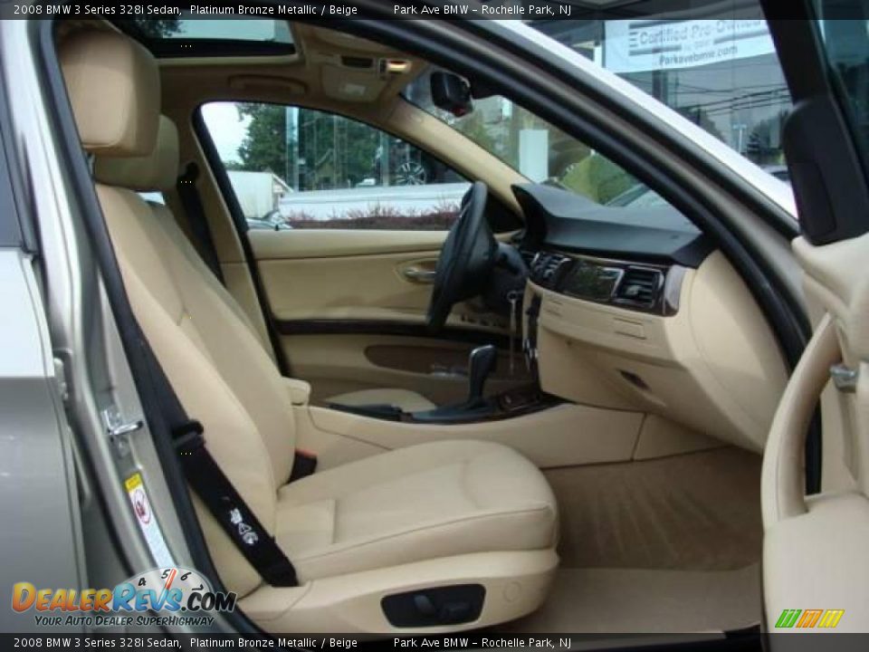 2008 BMW 3 Series 328i Sedan Platinum Bronze Metallic / Beige Photo #22
