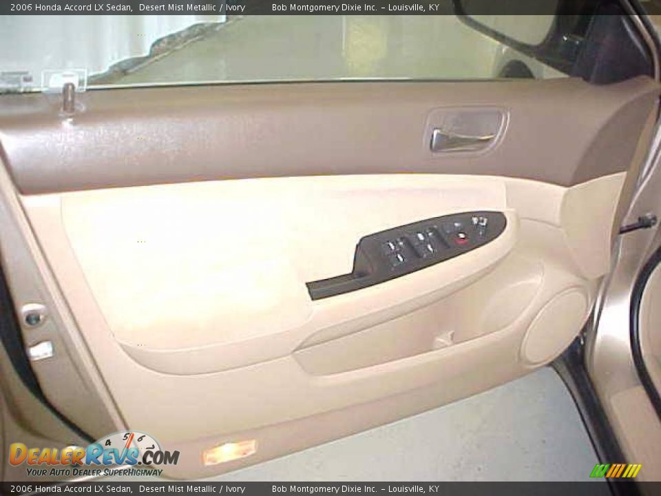 2006 Honda Accord LX Sedan Desert Mist Metallic / Ivory Photo #9