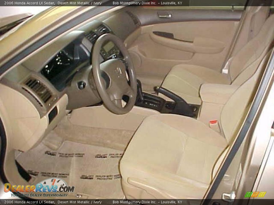 2006 Honda Accord LX Sedan Desert Mist Metallic / Ivory Photo #10