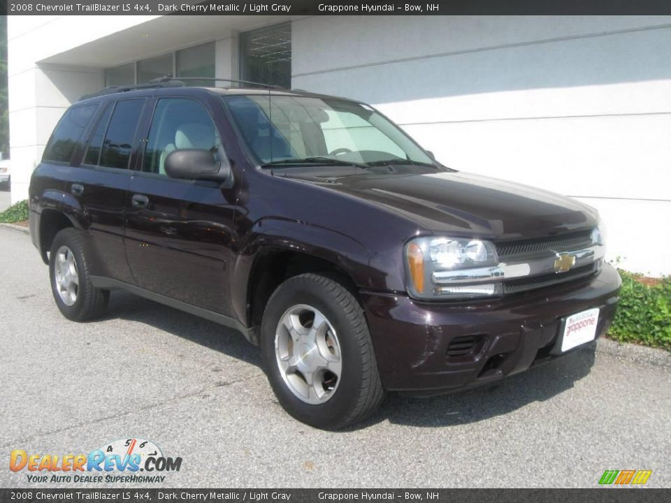 2008 Chevrolet TrailBlazer LS 4x4 Dark Cherry Metallic / Light Gray Photo #1