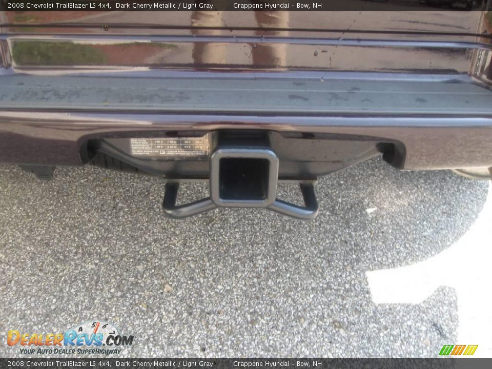 2008 Chevrolet TrailBlazer LS 4x4 Dark Cherry Metallic / Light Gray Photo #4