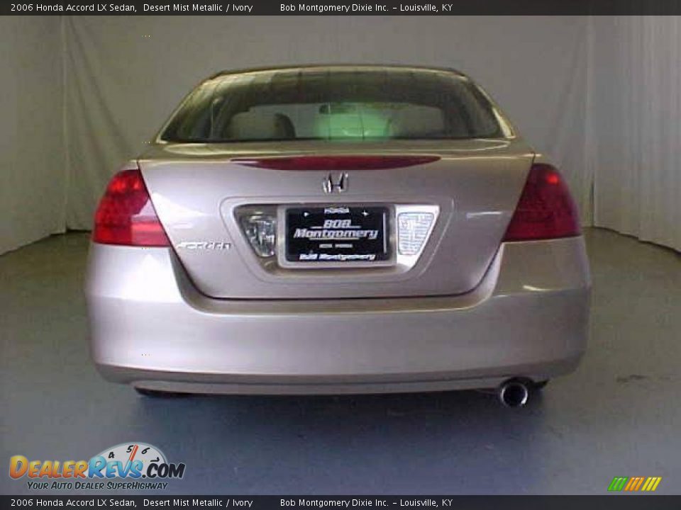 2006 Honda Accord LX Sedan Desert Mist Metallic / Ivory Photo #24