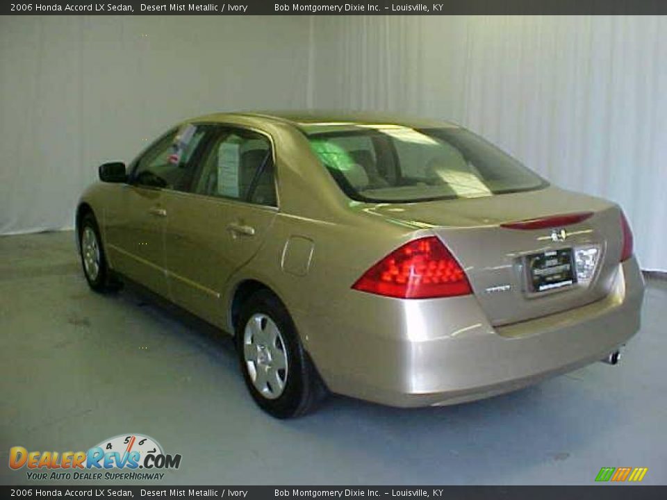 2006 Honda Accord LX Sedan Desert Mist Metallic / Ivory Photo #25