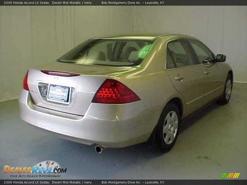 2006 Honda Accord LX Sedan Desert Mist Metallic / Ivory Photo #26