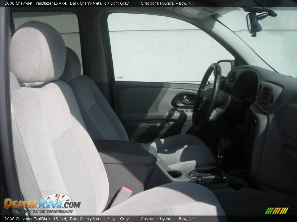 2008 Chevrolet TrailBlazer LS 4x4 Dark Cherry Metallic / Light Gray Photo #7