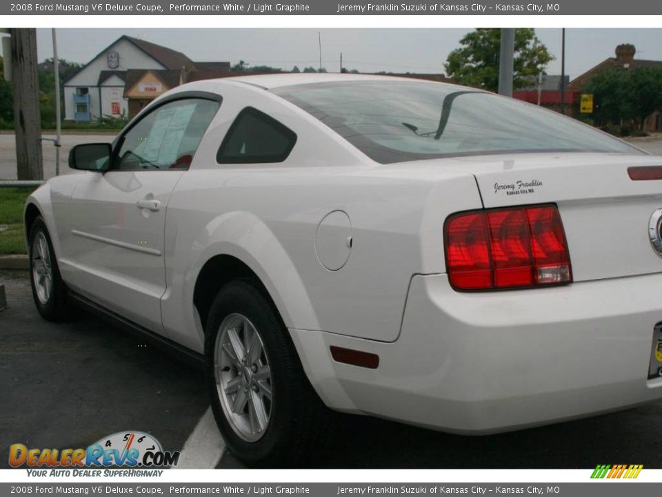 2008 Ford Mustang V6 Deluxe Coupe Performance White / Light Graphite Photo #4